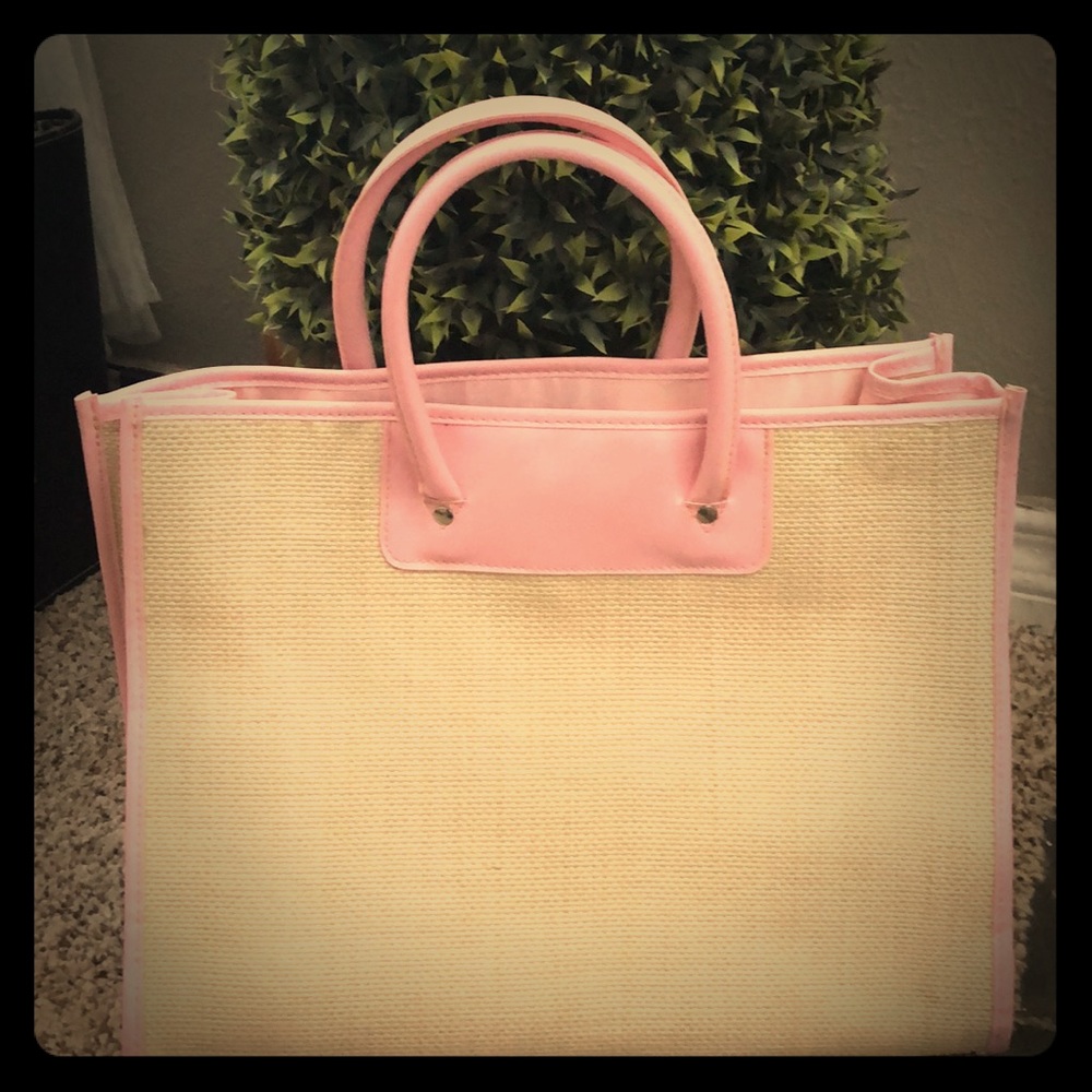 Pink and Cream Tote